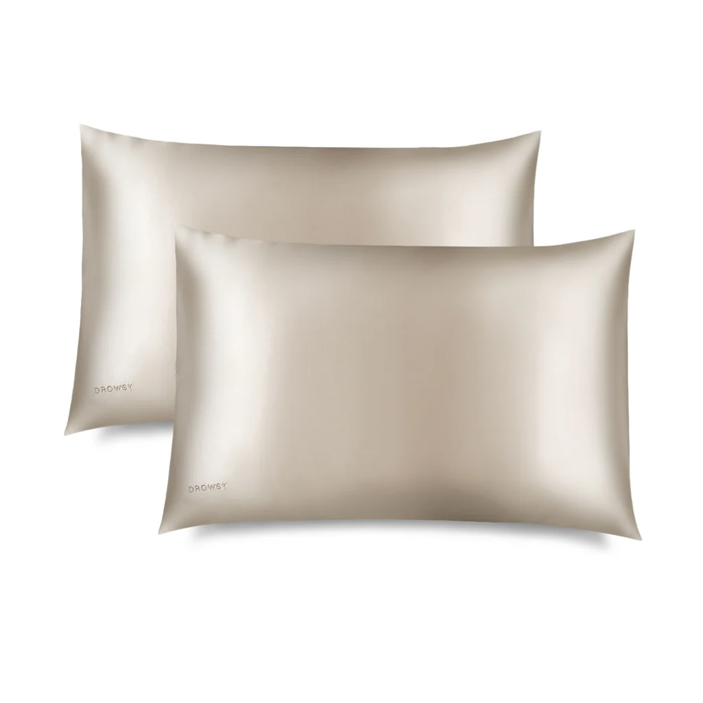 Dusty Gold Silk Pillowcase - Image 8