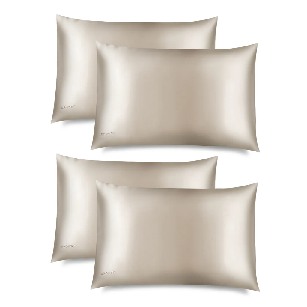 Dusty Gold Silk Pillowcase - Image 9
