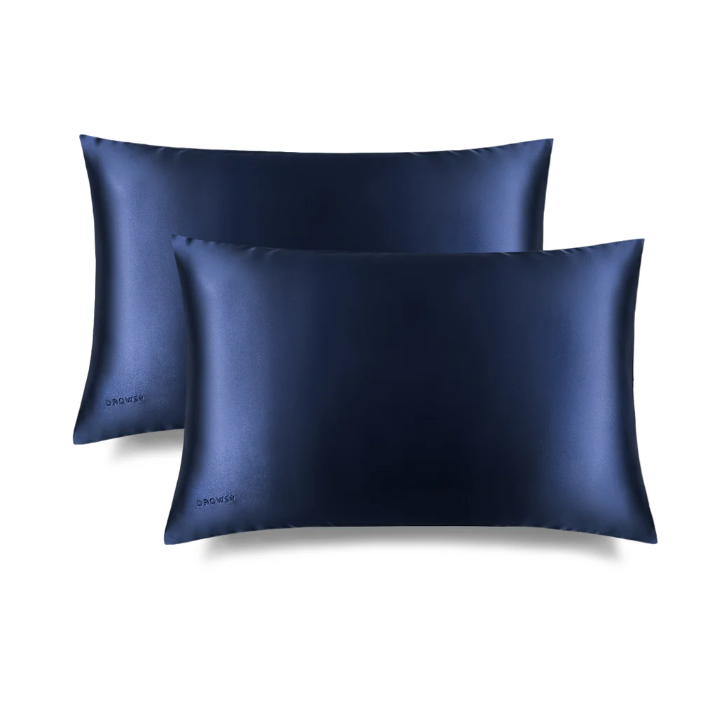 Midnight Blue Silk Pillowcase - Image 6